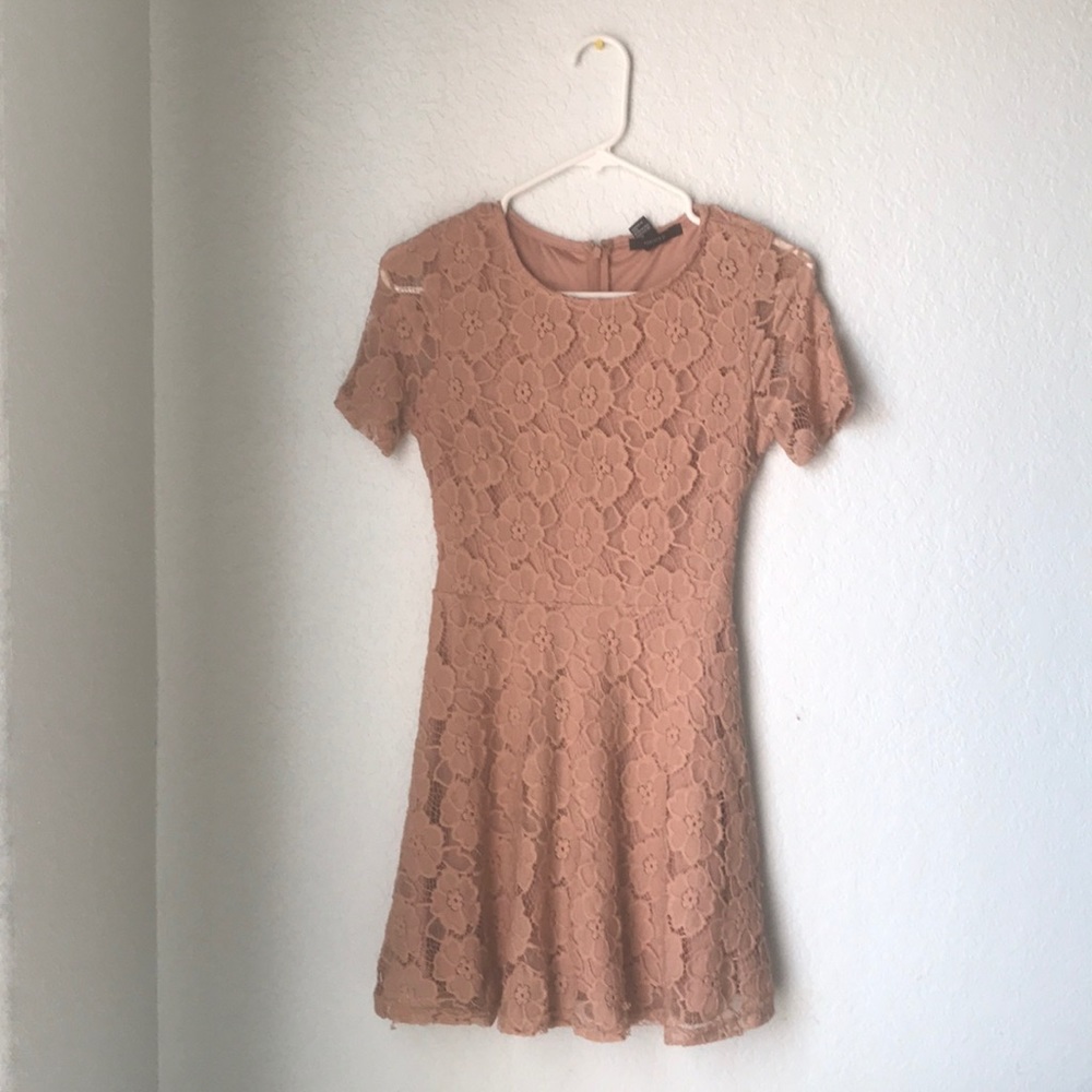 pink floral dress